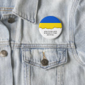Vlag van Oekraïne Ronde Button 5,7 Cm (In situ)