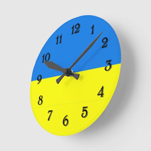 Vlag van Oekraïne Ronde Klok (Hoek)