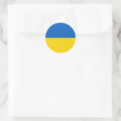 Vlag van Oekraïne Ronde Sticker (Tas)
