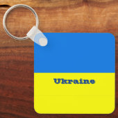 Vlag van Oekraïne Sleutelhanger (Voorkant)