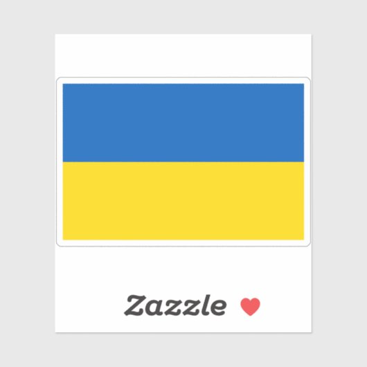 Vlag van Oekraïne Sticker (Vel)
