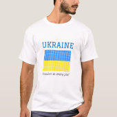 Vlag van OEKRAÏNE T-shirt (Voorkant)