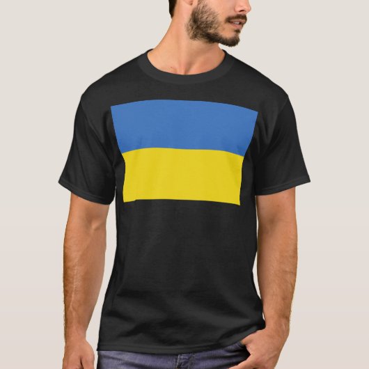 Vlag van Oekraïne T-shirt (Voorkant)