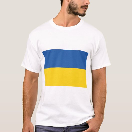 Vlag van Oekraïne T-shirt (Voorkant)