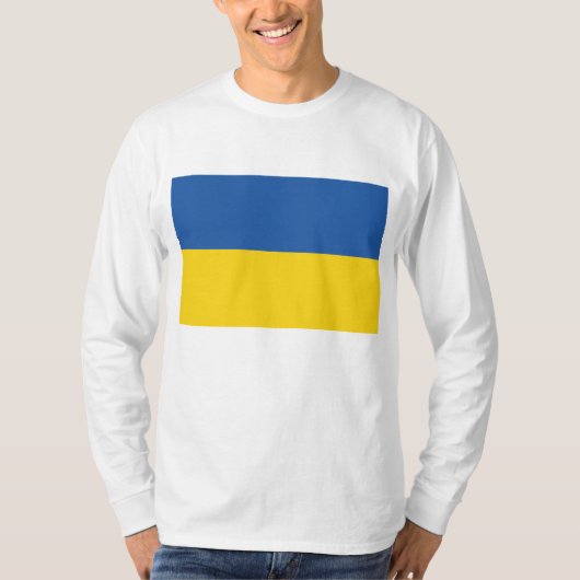 Vlag van Oekraïne T-shirt (Voorkant)