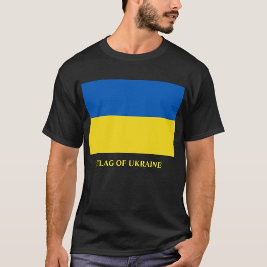 Vlag van Oekraïne T-shirt (Voorkant)