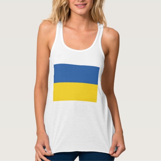 Vlag van Oekraïne Tanktop (Voorkant)