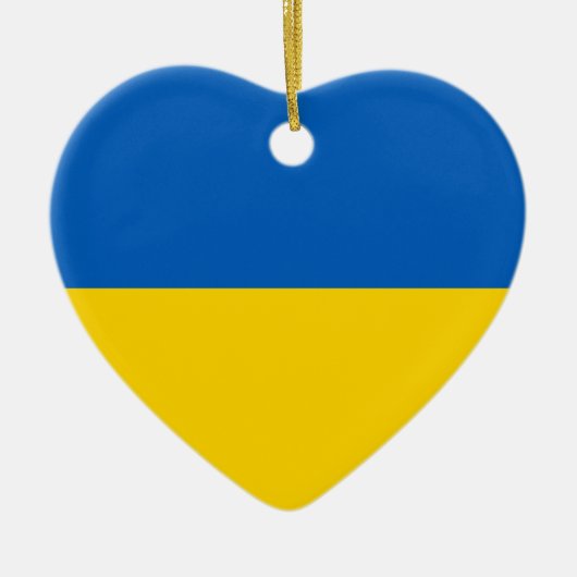 vlag van Oekraïne - vlag van Oekraïne - П - Уапор Keramisch Ornament (Voorkant)