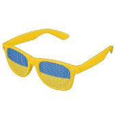 vlag van Oekraïne - vlag van Oekraïne - П - Урпоа Retro Zonnebril (Gekanteld)