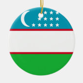 Vlag van Oezbekistan Keramisch Ornament (Voorkant)
