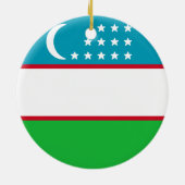 Vlag van Oezbekistan Keramisch Ornament (Achterkant)