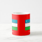 Vlag van Oezbekistan Koffiemok (Center)
