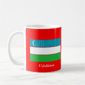Vlag van Oezbekistan Koffiemok (Links)