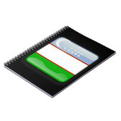 Vlag van Oezbekistan Notitieboek (Linkerzijde)