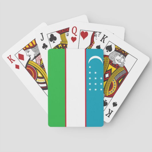 Vlag van Oezbekistan Pokerkaarten (Achterkant)