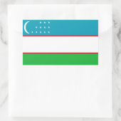 Vlag van Oezbekistan Rechthoekige Sticker (Tas)
