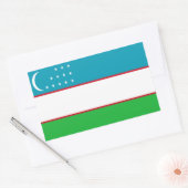 Vlag van Oezbekistan Rechthoekige Sticker (Envelop)