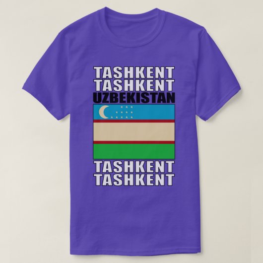 Vlag van Oezbekistan T-shirt (Design voorkant)