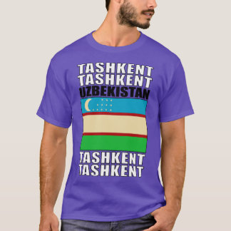 Vlag van Oezbekistan T-shirt