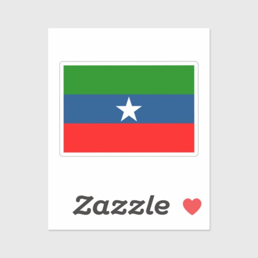 Vlag van Ogaden Sticker (Vel)