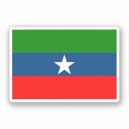 Vlag van Ogaden Sticker (Voorkant)