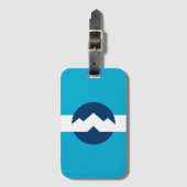 Vlag van Ogden, Utah Bagagelabel (Voorkant (verticaal))