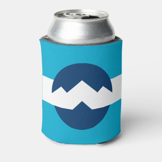 Vlag van Ogden, Utah Blikjeskoeler (Blikje Achterkant)