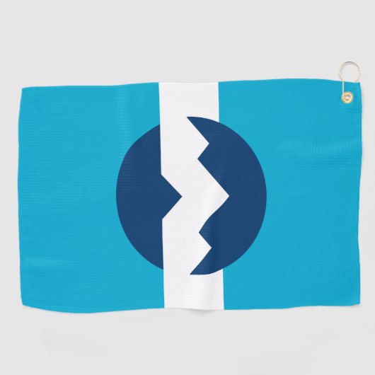 Vlag van Ogden, Utah Golfhanddoek (Horizontaal)