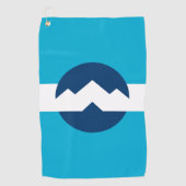 Vlag van Ogden, Utah Golfhanddoek (Voorkant)