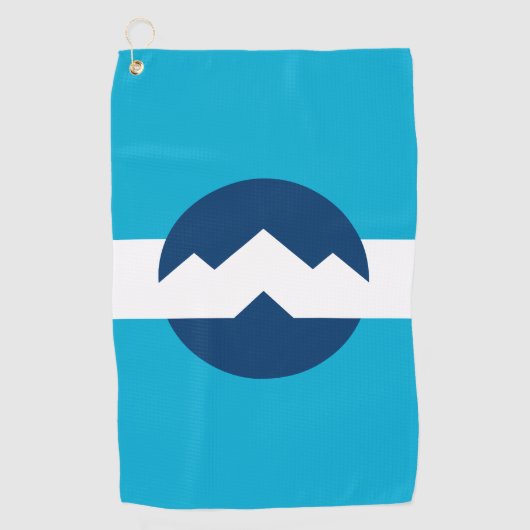 Vlag van Ogden, Utah Golfhanddoek (Voorkant)