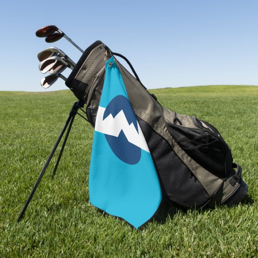 Vlag van Ogden, Utah Golfhanddoek (Groen)