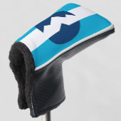 Vlag van Ogden, Utah Golfheadcover (3/4 voorkant)