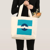 Vlag van Ogden, Utah Grote Tote Bag (Voorkant (product))