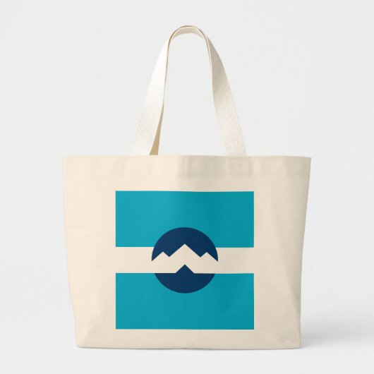 Vlag van Ogden, Utah Grote Tote Bag (Voorkant)