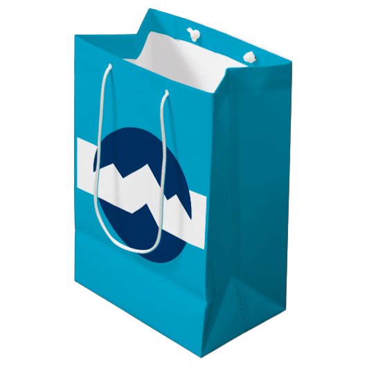 Vlag van Ogden, Utah Medium Cadeauzakje (Voorkant Gekanteld)