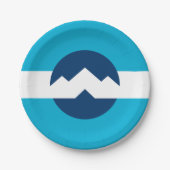 Vlag van Ogden, Utah Papieren Bordje (Voorkant)