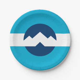 Vlag van Ogden, Utah Papieren Bordje