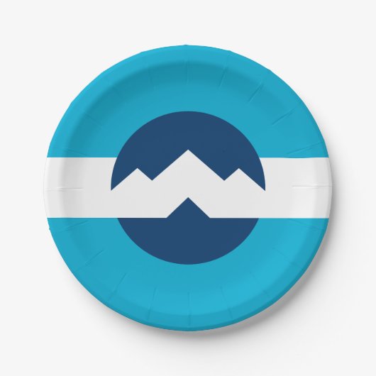 Vlag van Ogden, Utah Papieren Bordje (Voorkant)