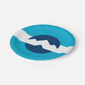 Vlag van Ogden, Utah Papieren Bordje (Gekanteld)