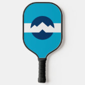 Vlag van Ogden, Utah Pickleball Paddle (Achterkant)
