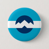 Vlag van Ogden, Utah Ronde Button 5,7 Cm (Voorkant)