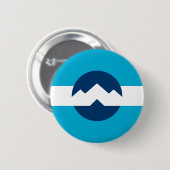 Vlag van Ogden, Utah Ronde Button 5,7 Cm (Voorkant /achterkant)
