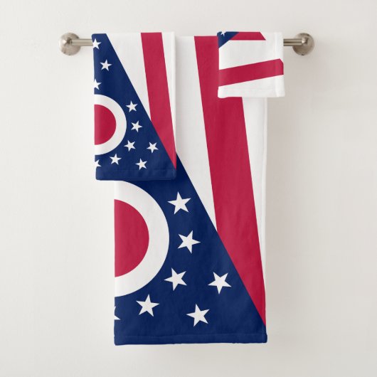 Vlag van Ohio Bad Handdoek (Insitu)