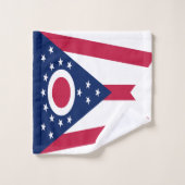 Vlag van Ohio Bad Handdoek (Wasdoekje)
