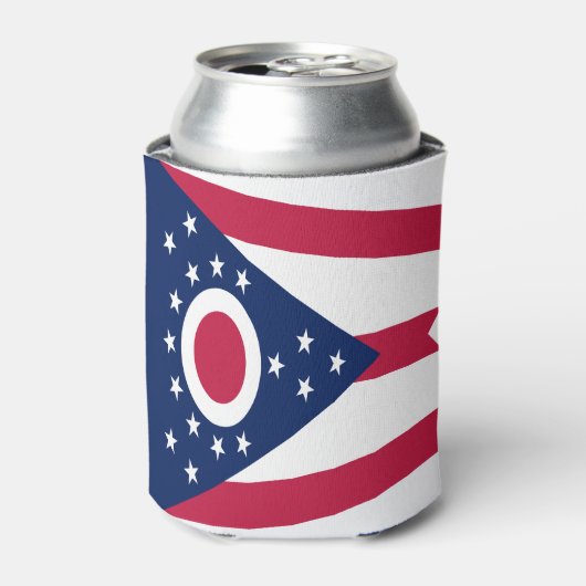 Vlag van Ohio Blikjeskoeler (Blikje Voorkant)