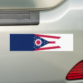 Vlag van Ohio Bumpersticker (Op auto)