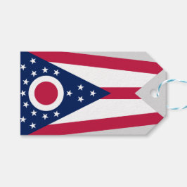 Vlag van Ohio Cadeaulabel