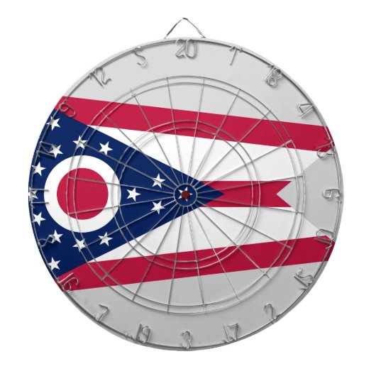 Vlag van Ohio Dartbord (Voorkant)