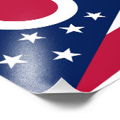 Vlag van Ohio Foto Afdruk (Hoek)