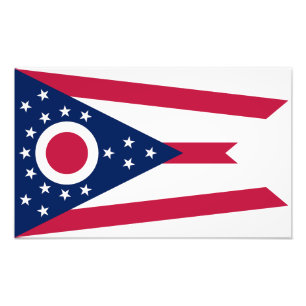 Vlag van Ohio Foto Afdruk